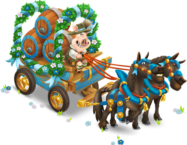 Hay Day Barrel Carriage